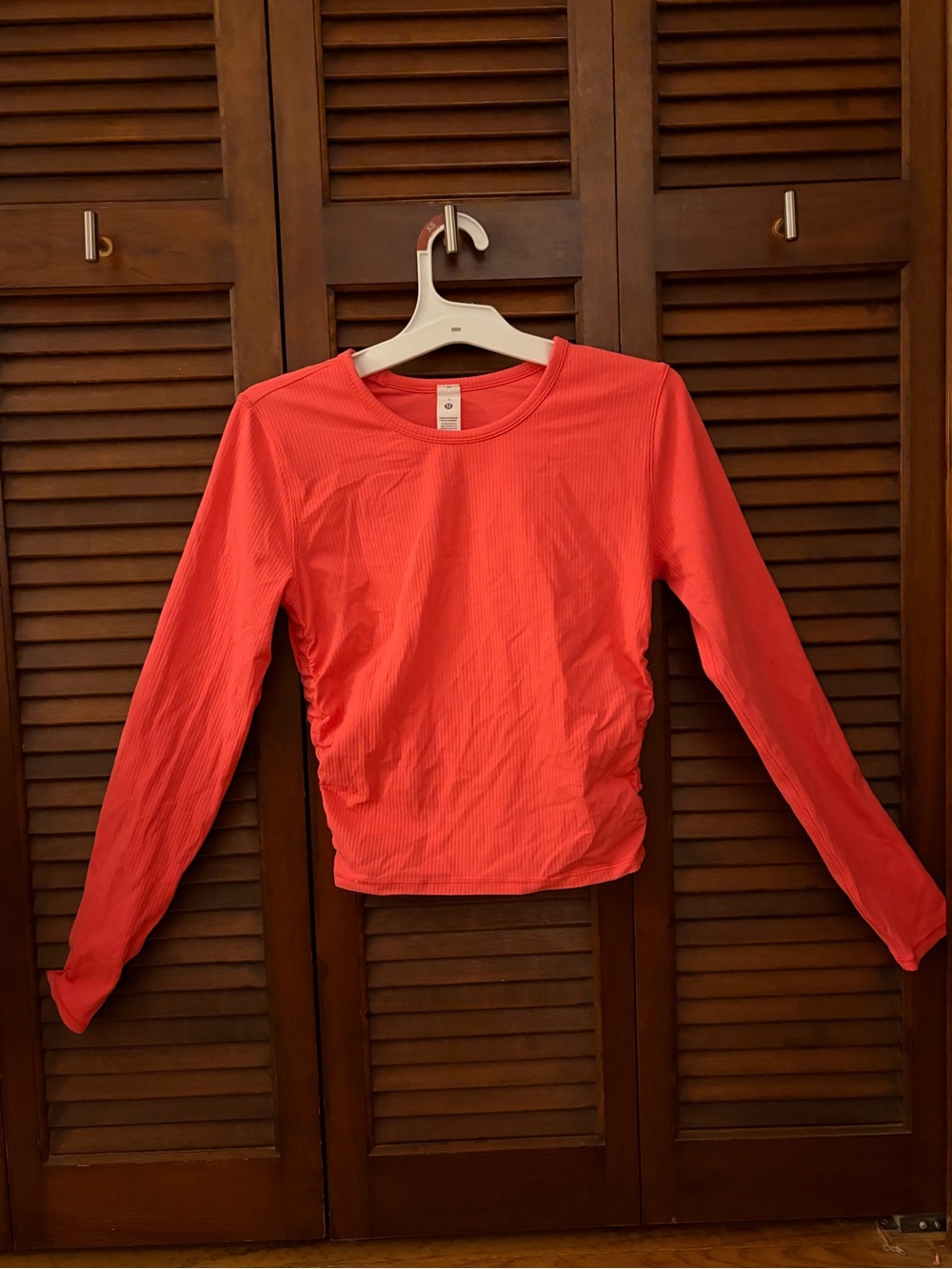Lululemon Athletica Nulu Women’s Long-Sleeve Ribbed Top - Coral Pink
